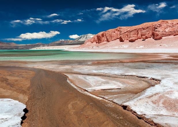 A lithium brine deposit