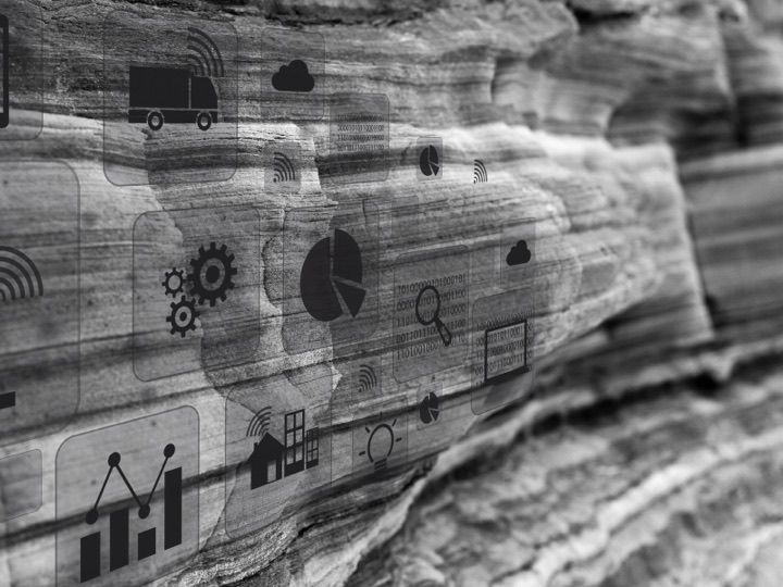 Layered rock strata